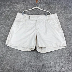 Tommy Hilfiger Casual Shorts Women's Plus Size 22 Beige High Rise 3-Button - Picture 1 of 13