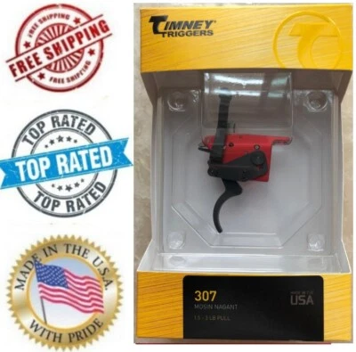 New Timney 307 Trigger For Mosin-Nagant 1-1/2 to 4 lb Steel Matte TIM-307 - Image 1 of 2