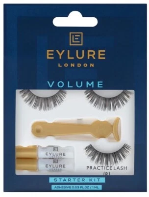 Eylure Volume False Strip Lashes Eyelashes No. 101 Starter Kit w/ Glue Adhesive - Image 1 of 3