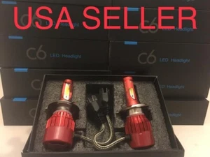 H4 12000K 12K LED Headlight Kit 9003 Light Bulbs - Xentec Super Purple Hid Color - Picture 1 of 5