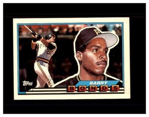 Barry Bonds 1989 Topps Big Baseball Card #5 Pittsburgh Pirates