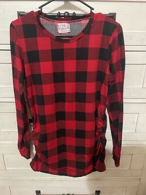 Checkerd maturnity shirt size L “ Love Maternity brand  - Image 1 of 2