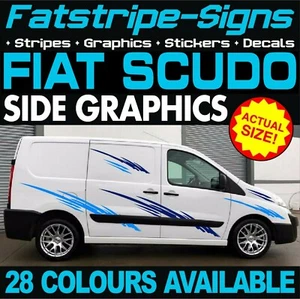 to fit FIAT SCUDO GRAPHICS STICKERS STRIPES DECALS CREW CAB DAY VAN CAMPER RACE - Picture 1 of 2