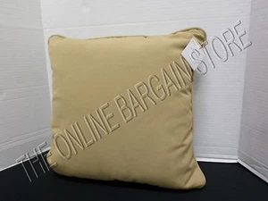 1 Pottery Barn Outdoor Yard Patio Pool Throw Sofa Pillow 18" Solid Tumbleweed - Picture 1 of 3