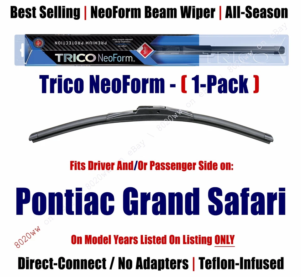 Cantidad 1 Escobilla limpiaparabrisas Super Premium NeoForm apta para Pontiac Grand Safari 16160 1973-1978 Foto 1 de 1