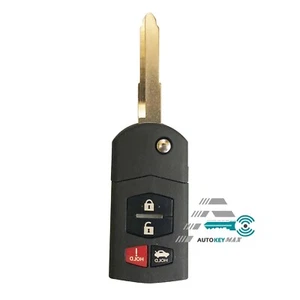 For 2005 2006 2007 2008 Mazda 6 Sedan RX-8 Keyless Entry Flip Remote Key Fob - Picture 1 of 2