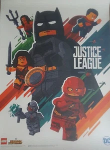 pOSTER SDCC 2017 JUSTICE LEAGUE MARVEL LEGO SUPER HEROES UNFRAMED neocurio - Picture 1 of 7