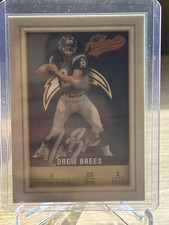 2002 Fleer Authentix DREW BREES 2nd year #83 Chargers / Saints On Card Auto