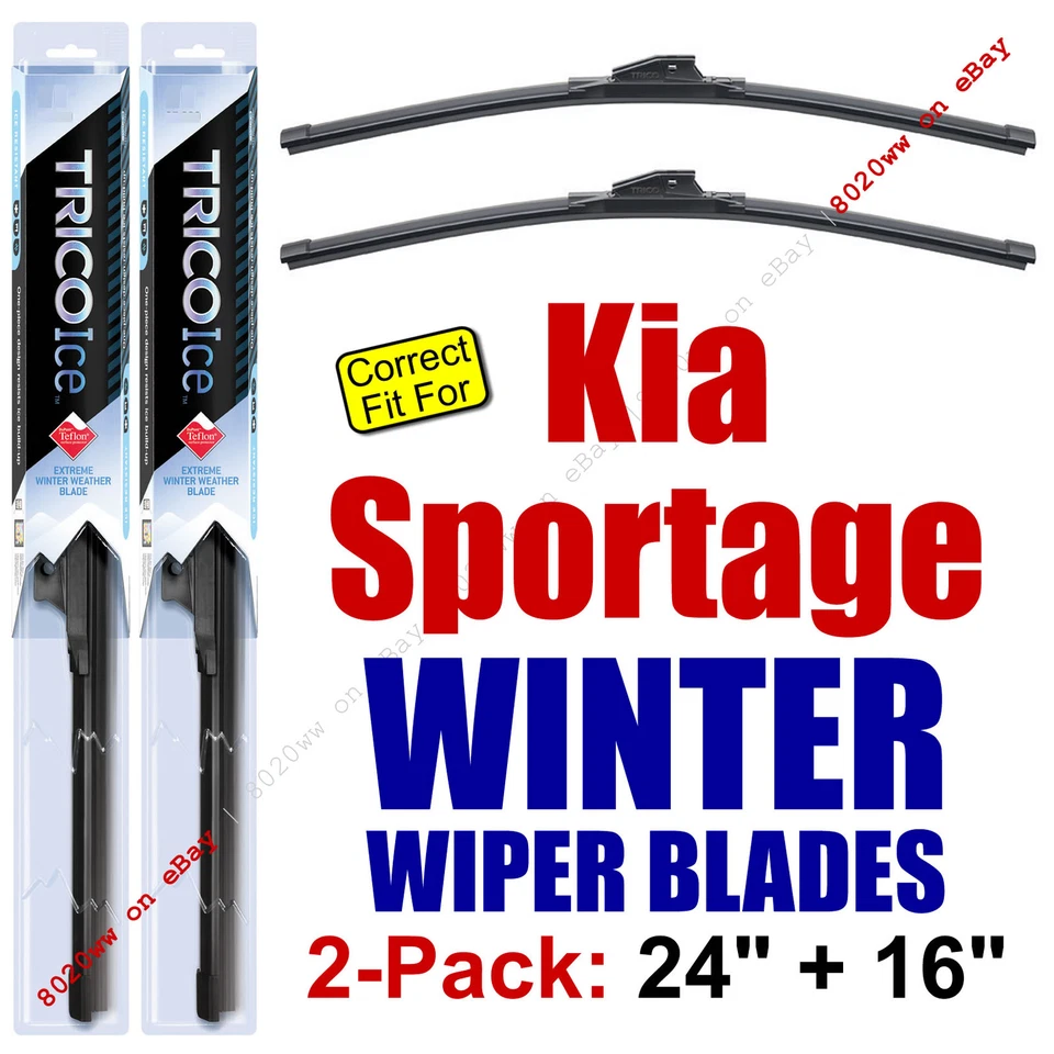 WINTER Wipers 2pk Super-Premium fit 2005-2010 Kia Sportage - 35240/160 - Image 1 of 1
