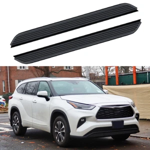 2 PIEZAS estriberas peldaño lateral ajuste Toyota Highlander Kluger 2020-2025 pedal fijo - Imagen 1 de 6