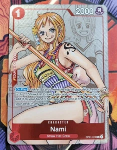 Nami Alternate Art Manga Promo OP01-016 One Piece Card English - Picture 1 of 4