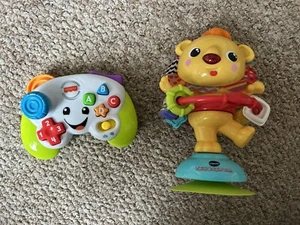 Two Sensory Toys: Vtech Twist & Spin Lion /Fischer-Price Game & Learn Controller - Picture 1 of 1