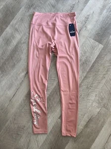 Women's Spalding Bridal Rose Color High-Shine Leggings - Large NEW Free Ship - Picture 1 of 8