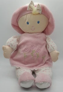 Kids Preferred Plush Baby Girl Doll 2010 Pink Dress Soft Blue Eyes Blonde Lovey - Picture 1 of 10