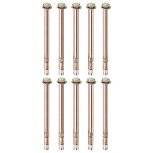 10-Pack Hex Expansion Bolt M6x120mm Colored Galvanized Iron-Carbon Steel Exte... - Picture 1 of 6
