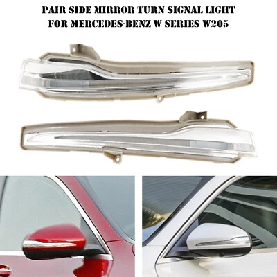 Pair Side Mirror Turn Signal Light fit Mercedes-Benz W Series W205 A0999067401 - Imagem 1 de 4
