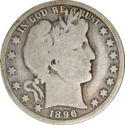 1896-O Barber Half Dollar - Image 1 of 2