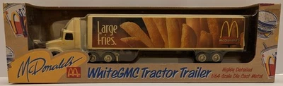 Ertl McDonald's White GMC Tractor Trailer Large Fries 1/64 Die-Cast Metal 1996 - Image 1 of 4