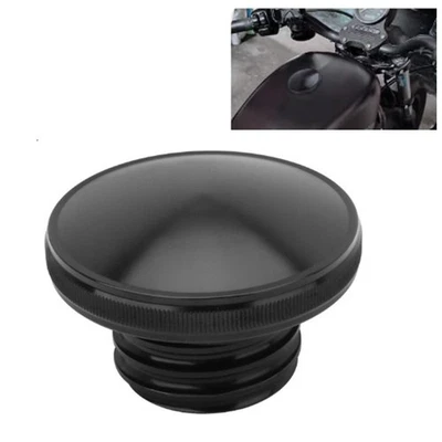 Tapa de tanque de combustible de gasolina negra para Harley Davidson Sportster Road King Dyna nueva Foto 1 de 4