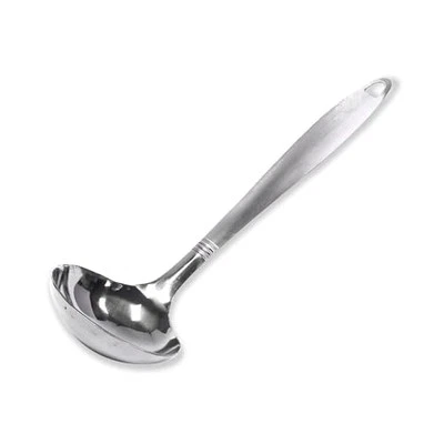Heavy Gauge Stainless Steel Ladle 11.5 Inch with Brush Finished Handle - Image 1 of 4