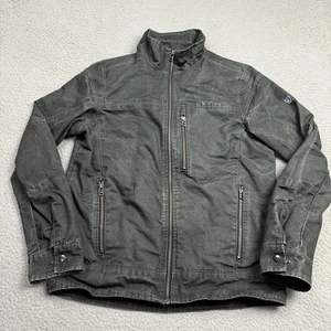 Kuhl Jacket Mens Small Black Burr Canvas Coat Outdoor - Picture 1 of 15