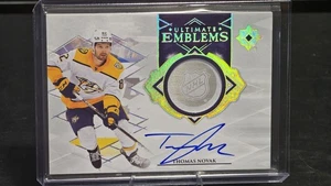 2024-25 Upper Deck Ultimates Update Ultimate Emblems Auto Thomas Novak Predators - Picture 1 of 2