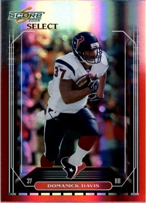 Select Red #104 Domanick Davis 2006/25 FB Foto 1 de 2