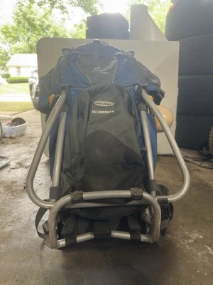 Mochila portabebés Deuter Kid Comfort 2 II para viaje y senderismo Midnite azul Foto 1 de 3