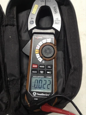 Pinza amperimétrica Southwire 21550T 400A AC/DC - negra Foto 1 de 4