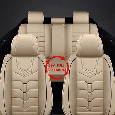 Full Set Car Seat Covers Pad Faux Leather Protector For Lexus GS 350 2013-2021 — 第 1/4 张图片