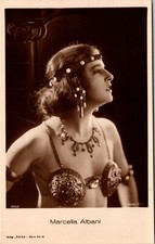 MARCELLA ALBANI : PRETTY ITALIAN ACTRESS AND WRITER : RISQUE : RPPC