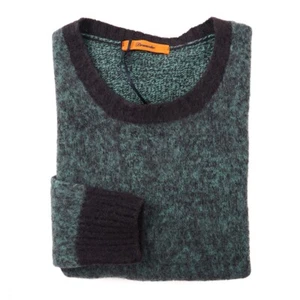 Drumohr F/W 24-25 Mint Green Melange Brushed Lambswool Sweater M (Eu 50) NWT - Picture 1 of 5