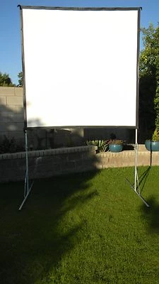 Draper Cinefold 7X7 119" tela projetor externo portátil com estojo ao ar livre - Imagem 1 de 4