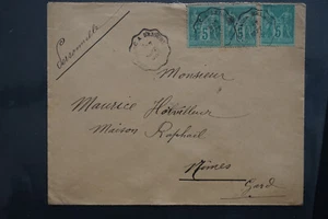 L-319 Umschlag mit Förderstempel Linie von Aurillac nach Brioude auf Nr. 75x3 - Bild 1 von 2