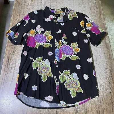 Camisa HUF Skate Para Hombre Floral SS Abotonada Talla M #31533 Foto 1 de 3
