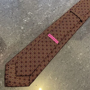 BVLGARI Orange 100% Silk Silk Tie - Picture 1 of 5