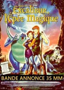 Bande Annonce 35 mm Excalibur, l'épée magique de Frederik Du Chau VF 1998 - Photo 1/2