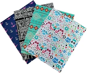 Back to School Folders Set of 4 Owls, Southwest, Paisley, Nautical Anchors Girls - Picture 1 of 5