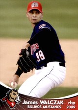 2009 Billings Mustangs Grandstand #37 James Walczak Cleveland Ohio Baseball Card
