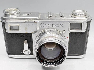 Zeiss Ikon Contax II mit Carl Zeiss Sonnar 1:1,5/5cm  Sucherkamera #2395161-35 - Bild 1 von 4