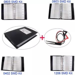 0805 0603 0402 1206 SMD Kondensator Widerstand Sortiment Kit Probenbuch + Clip - Bild 1 von 6