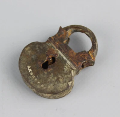 Cerradura Antigua Coleccionable Castillo Imperial 19c Bronce Vintage Imperio Ruso Foto 1 de 4