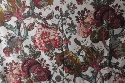 Travers & Co., Tree of Life, Vintage Hand Print, 57" Wide X 68" Long, Clr Multi - Image 1 of 3