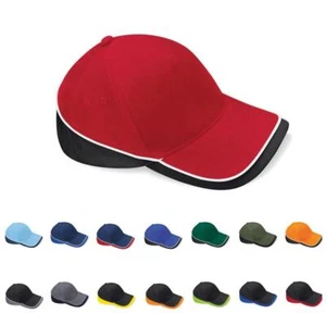 Gorra de béisbol de sarga de algodón cepillado gorra ajustable deportes prendas para la cabeza Beechfield - Imagen 1 de 20