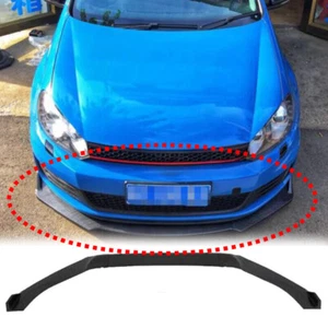 3PCS Carbon fiber Front Bumper Lip Spoiler For Volkswagen Golf GTI MK7 14-20 - Picture 1 of 11