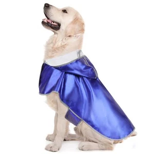 Dog Raincoat - Reflective Dog Rain Jacket Waterproof Dog Rain Coats Hooded Do... - Picture 1 of 7