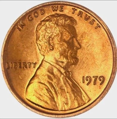 1979 P Lincoln Memorial BU Brilliant Uncirculated 1C From 🔥OBW Bank Roll🔥 - Image 1 of 3