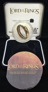 2003 New Zealand Lord of the Rings Sterling Silver Proof Coin w/ OGP & COA - Picture 1 of 4