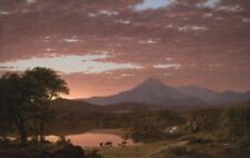 Mt. Ktaadn, 1853 (Katahdin) by Frederick Edwin Church Art Print Poster 22x14.5