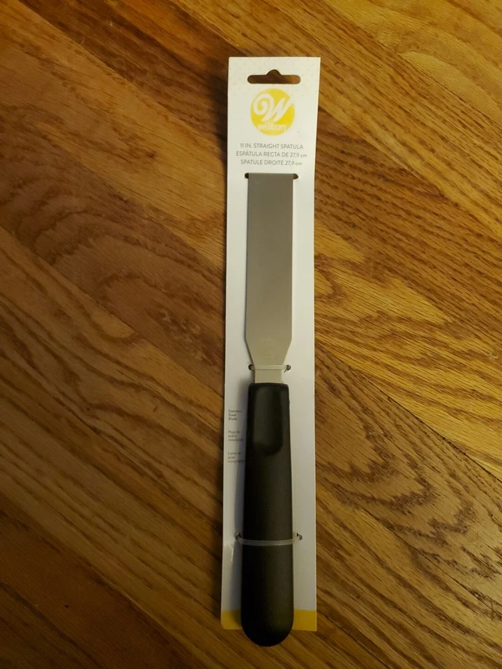 NOVA Espátula Angular Wilton 11" Decoração de Bolo de Aço Inoxidável no Pacote - Imagem 1 de 1